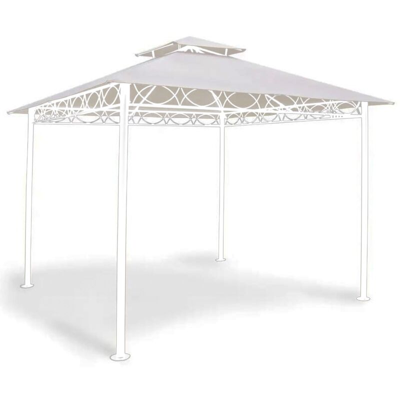 foto del prodotto inferramenta telo di ricambio universale per gazebo con air vent copertura ecr 180 gr 3 x 4 mt