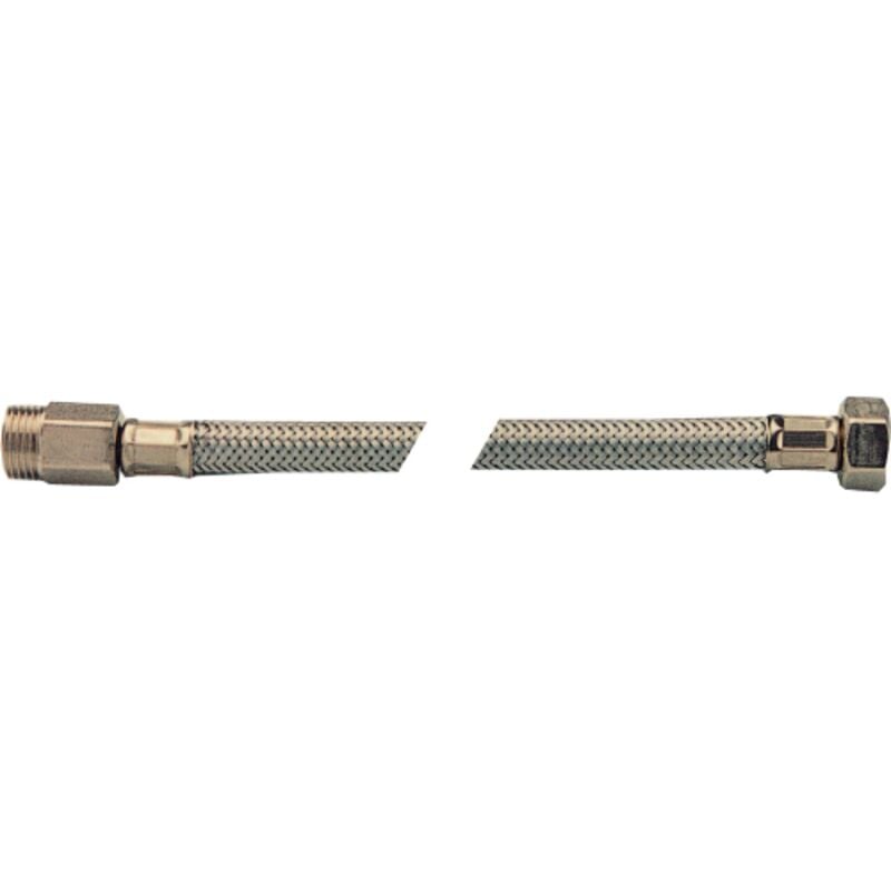 foto del prodotto inferramenta tubo flessibile prolungato 35 cm attacco m 1 2 f 3 8 treccia metallica