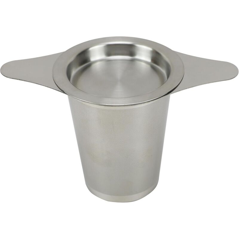 foto del prodotto infusore per t in acciaio inox con doppi manici e coperchio per t sfuso, adatto a tazze, mug e teiere. sollbry