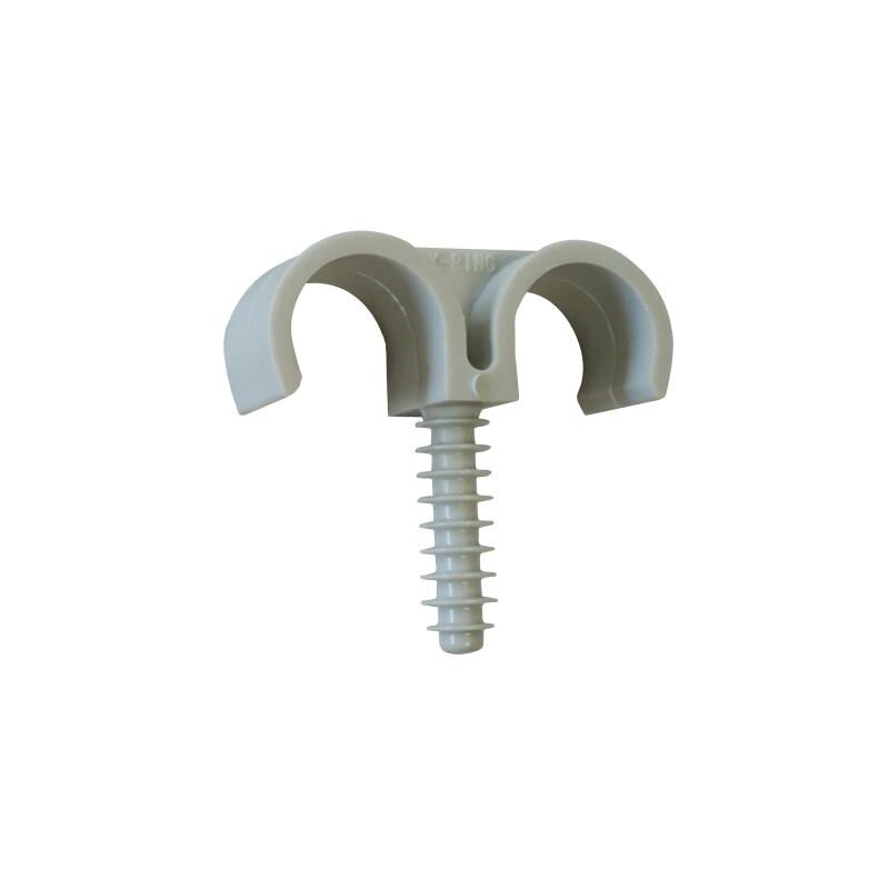 foto del prodotto ing fixations - fissaggio di condotti e tubi ing fixation anello di fissaggio doppio - 22 mm - confezione da 100 - a301800