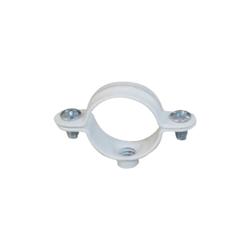 foto del prodotto ing fixations morsetto per tubo singolo bianco 20 mm confezione da 50 pz a141580