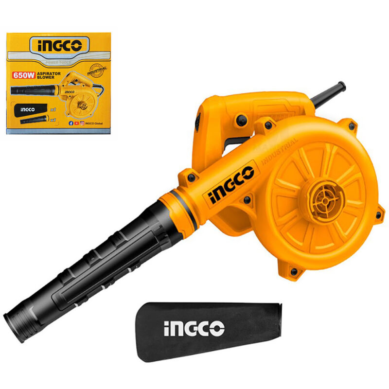 foto del prodotto ingco aspiratore soffiatore elettrico 650 w con sacca raccogli polvere ab6038