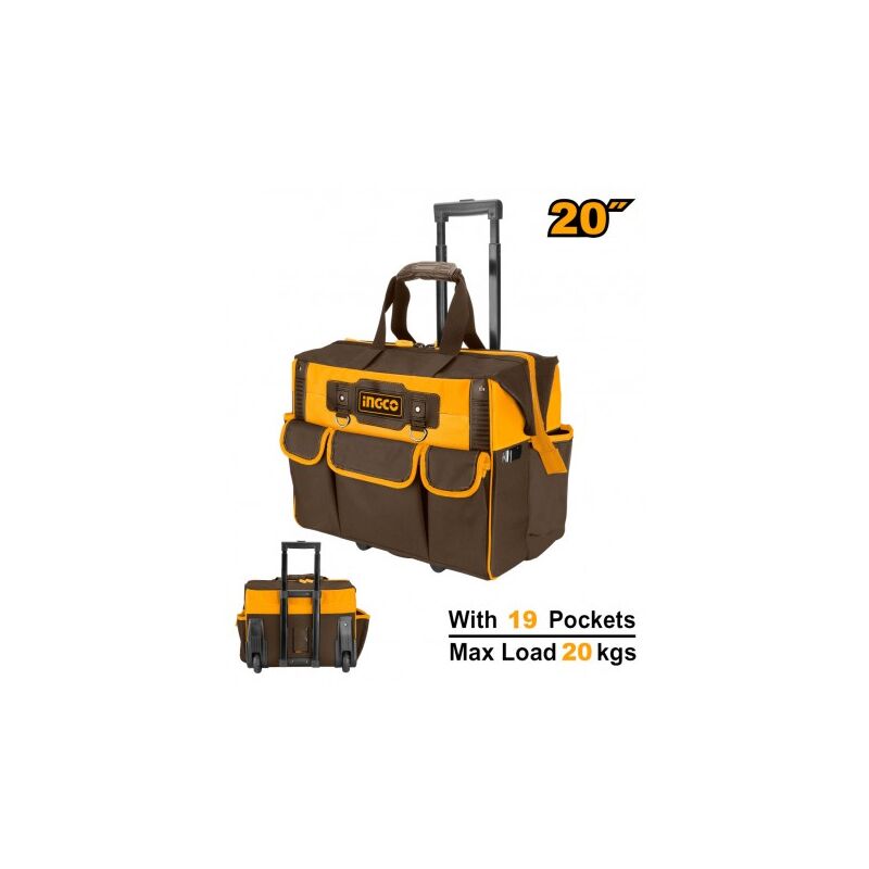 foto del prodotto ingco borsa portautensili 19 tasche
