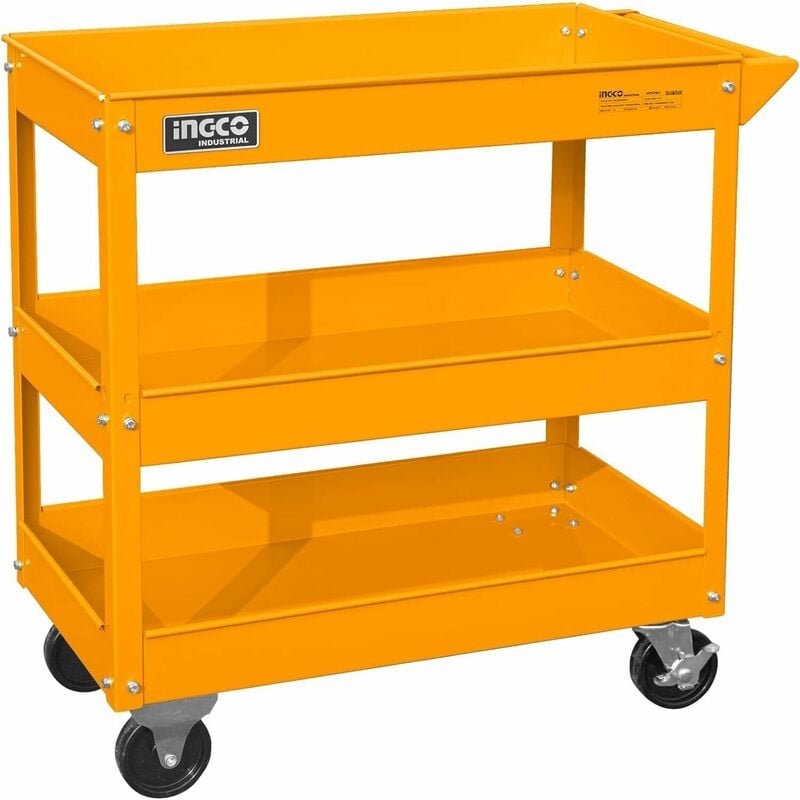 foto del prodotto ingco carrello portaatrezzi da officina maiglia e 4 ruote musure 719x365 x780 mm