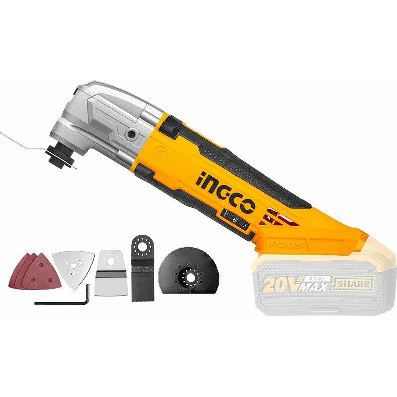 foto del prodotto ingco cmli2001 multifunzione 20 volt batteria litio solo corpo