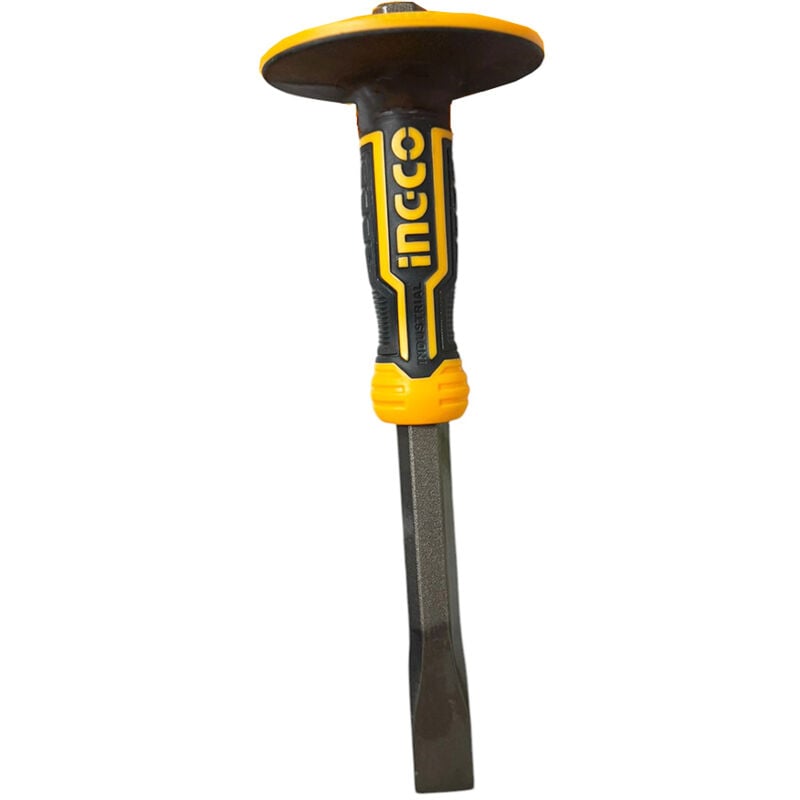 foto del prodotto ingco hccl852519 scalpello piatto con paramano in gomma 19x305mm edilizia muratura
