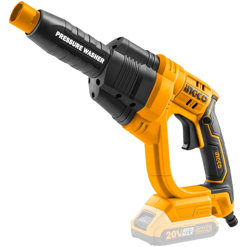 foto del prodotto ingco idropulitrice autoadescante 20v con batteria 2,0 ah