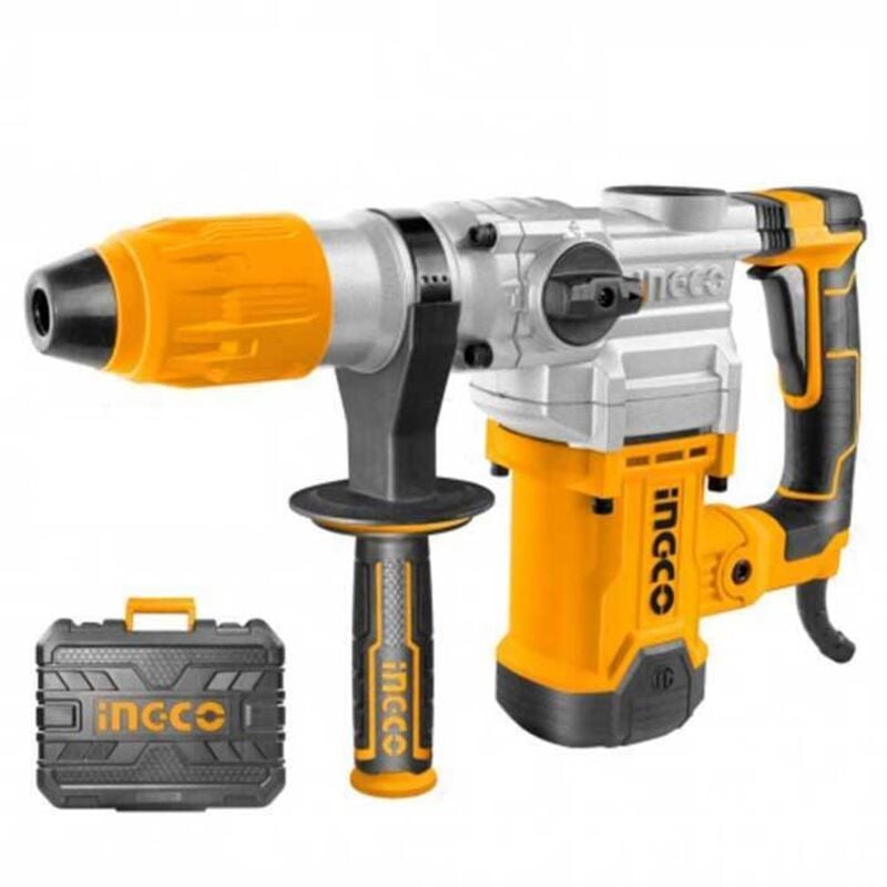 foto del prodotto ingco martello demolitore rotativo 1600 w sds max con valigetta rh1600388