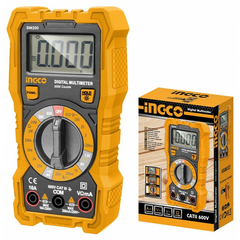 foto del prodotto ingco multimetro digitale tascabile dm200