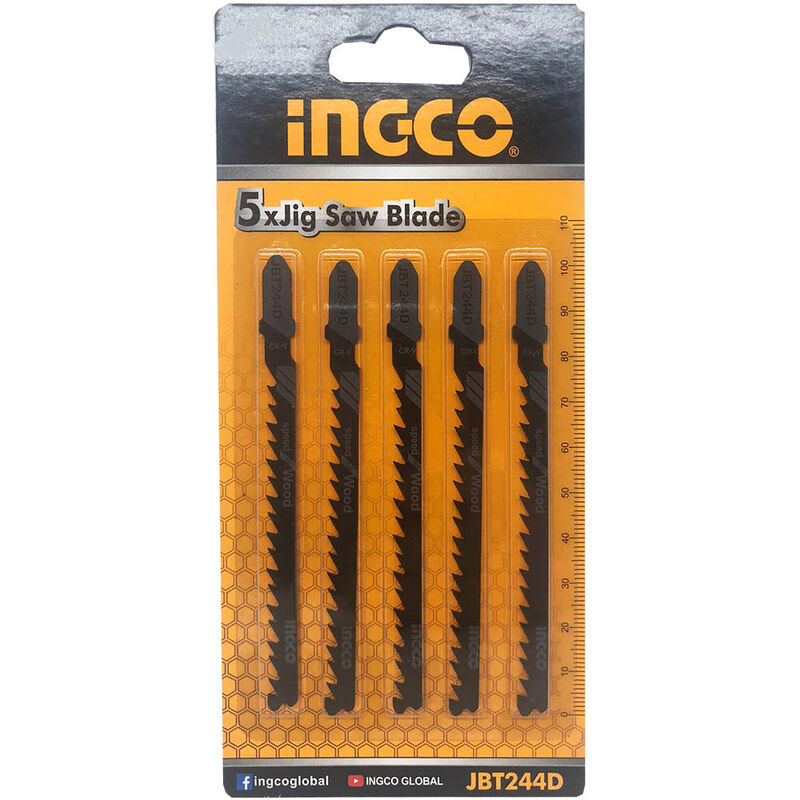 foto del prodotto ingco set lame legno seghetto alternativo 5 pz jbt244d