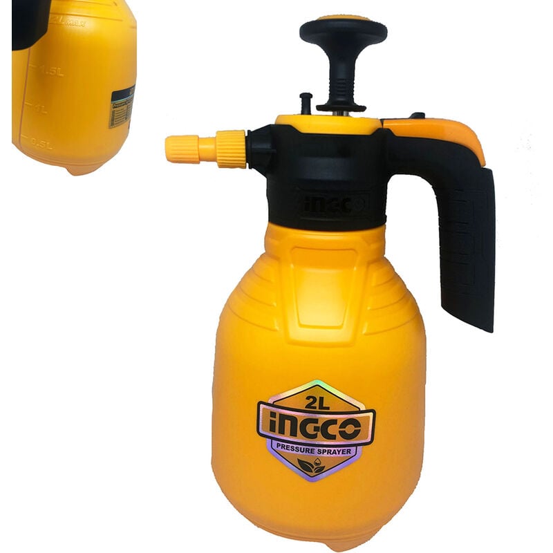 foto del prodotto ingco vaporizzatore a pressione 2 lt pompa irroratrice spruzzatore spruzzino hspp20202