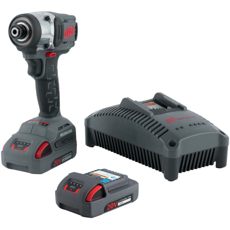 foto del prodotto ingersoll rand kit avvitatore a impulsi a batteria ingersoll rand hex w3111 k22 eu 1 4 , 2x 2,5 ah e caricabatterie