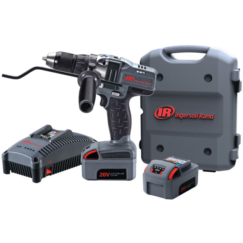 foto del prodotto ingersoll rand trapano avvitatore a batteria d5140 k22 eu, 20v, 2x 5,0 ah caricabatteria