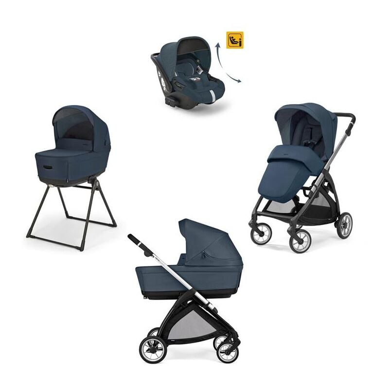 foto del prodotto inglesina sistema modulare trio electa recline hudson blue telaio escluso