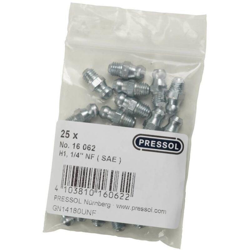 foto del prodotto ingrassatore conico h1 dritto, 1 4 unf 25 pz. pressol