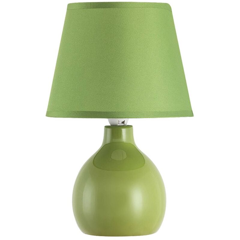 foto del prodotto ingrid, ceramic table lamp with fabric shade
