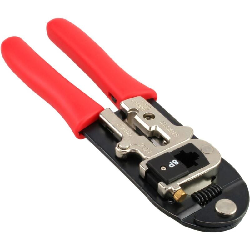 foto del prodotto inline pinza crimpatrice professionale rj45 con inserti modulari
