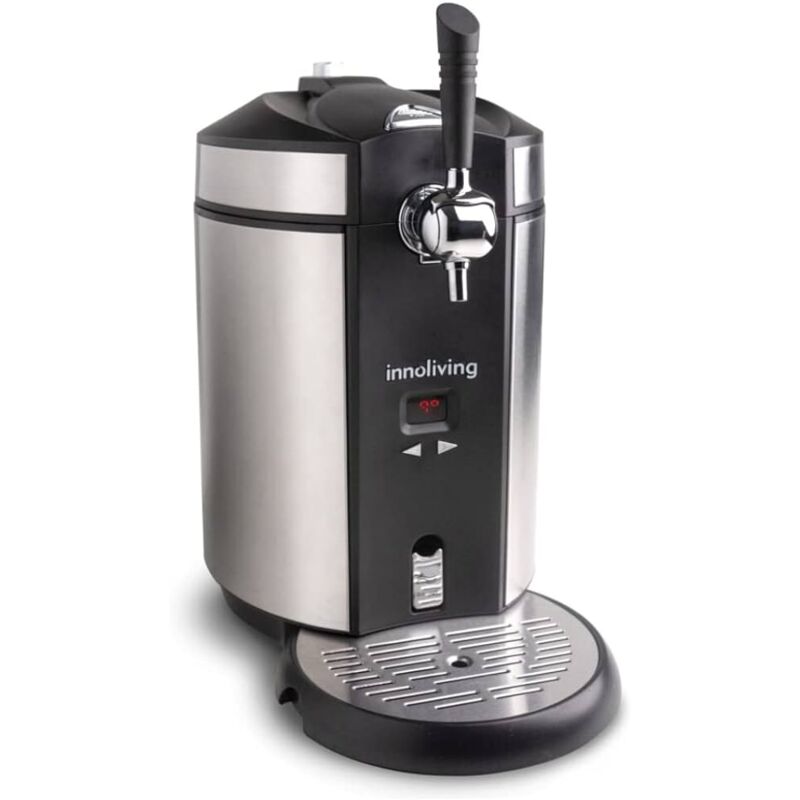 foto del prodotto innoliving spillatore birra per fusti da 5 litri display led temperatura regolabile da 2 a 12 c potenza 65 watt