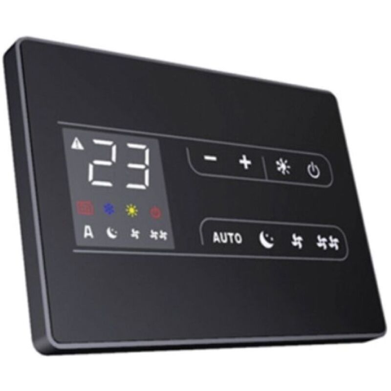 foto del prodotto innova comando a muro smart touch new nero con sensore umidita eea649ii