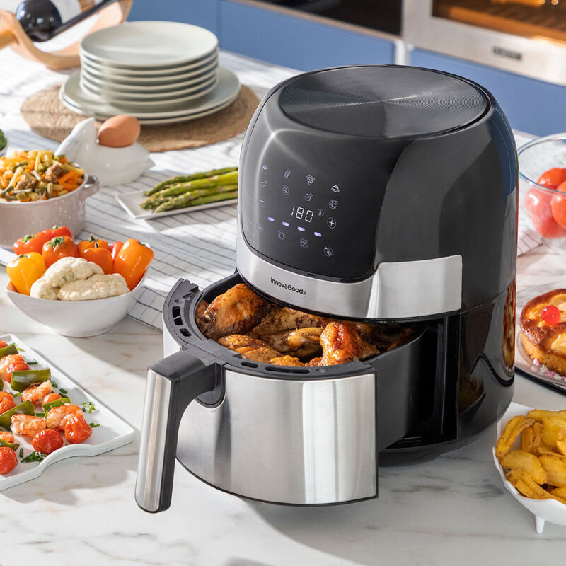 foto del prodotto innovagoods friggitrice ad aria fryinn 3500 nero 1400 w 3,5 l acciaio inossidabile