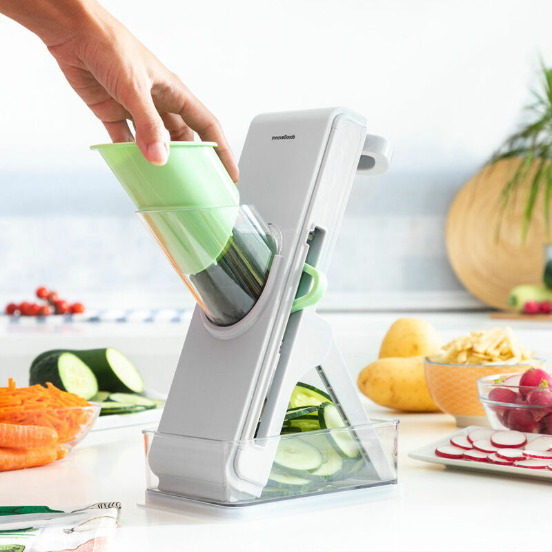 foto del prodotto innovagoods mandolina tagliaverdure pieghevole 5 in 1 slichen
