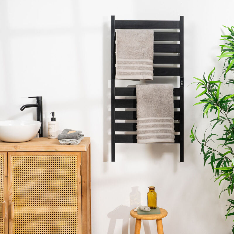 foto del prodotto innovagoods portasciugamani elettrico da terra o da muro towarall 10 sbarre