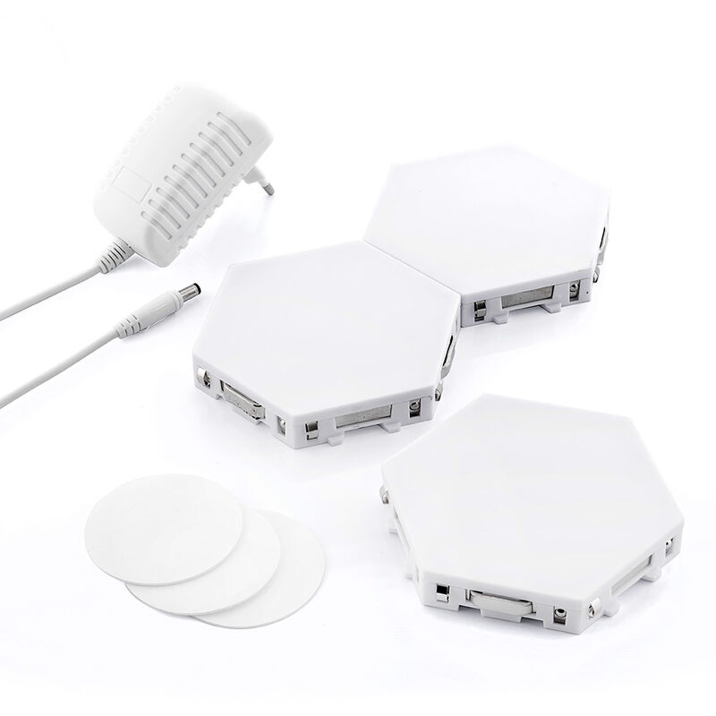 foto del prodotto innovagoods set di 3 pannelli modulari a led magnetici e tattili modulare