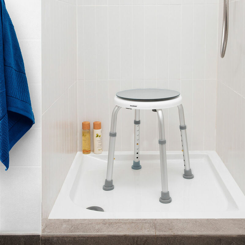 foto del prodotto innovagoods sgabello da bagno girevole e regolabile roshawer