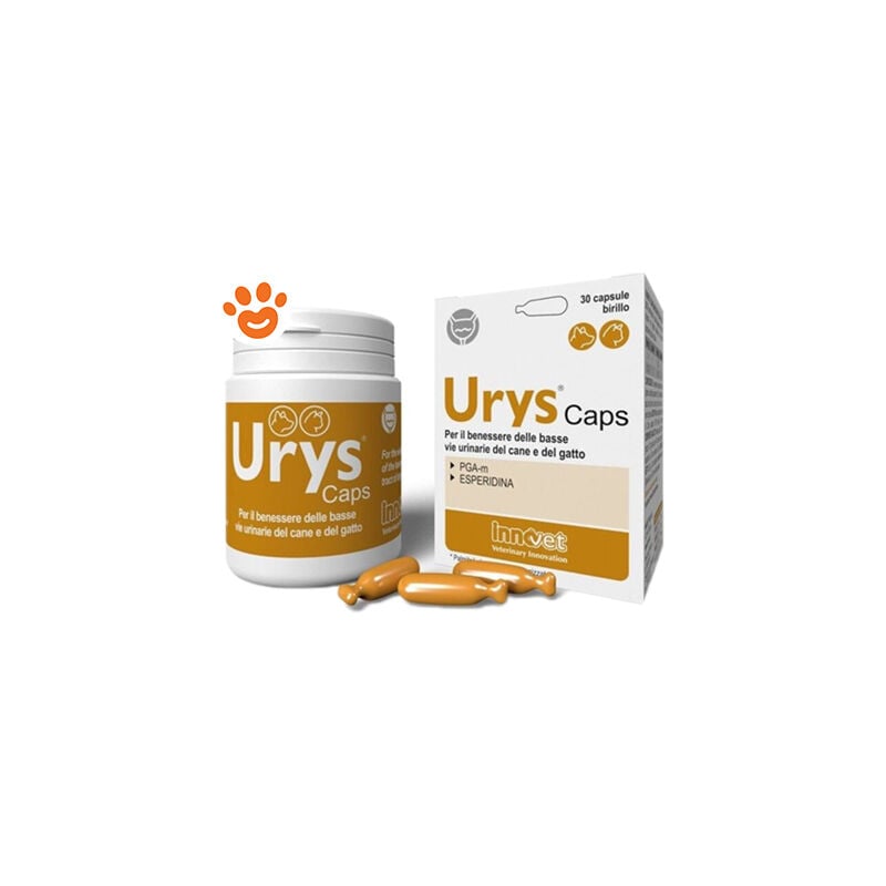 foto del prodotto innovet dog cat urys caps ex urys cur dog cat urys caps ex urys cur confezione da 30 capsule