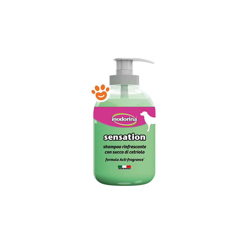 foto del prodotto inodorina dog sensation shampoo rinfrescante con estratto di cetriolo dog sensation shampoo rinfrescante con estratto di cetriolo confezione da