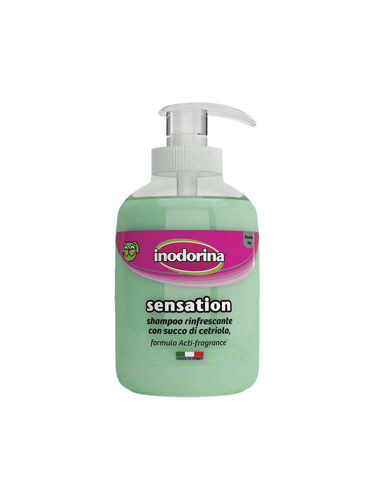 foto del prodotto inodorina shampoo sensation 300 ml rinfrescante con succo di cetriolo 1 ordine scegli lo sconto bzr5 bzr20 200 punti fedelt 