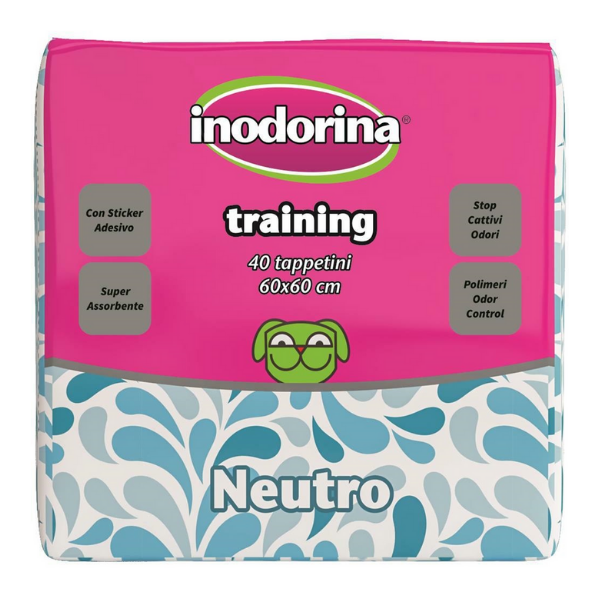 foto del prodotto inodorina tappetino igienico con sticker adesivo 60 x 60 cm 40 pz neutro 1 ordine scegli lo sconto bzr5 bzr20 200 punti fedelt 