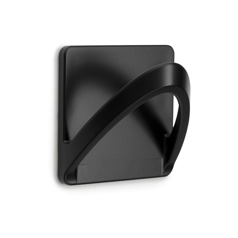 foto del prodotto inofix appendiabito adesivo ribbon resistente all acqua nero opaco