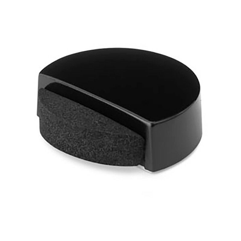 foto del prodotto inofix buttone adesivo siluro nero pvc e schiuma 14x47mm