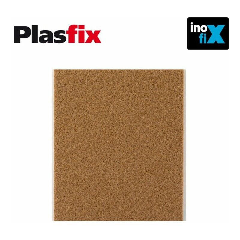 foto del prodotto inofix confezione 1 feltro sintetico adesivo marrone 100x85mm plasfix