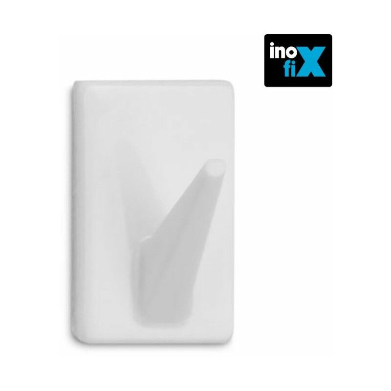 foto del prodotto inofix gruccia adesiva classica bianca 2075 2 000 blister 4 unit 