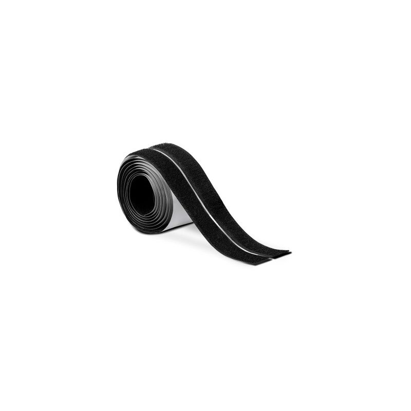 foto del prodotto inofix nastro biadesivo 2144 3 nero 1,5 m x 2 cm chiusura uncino e asola