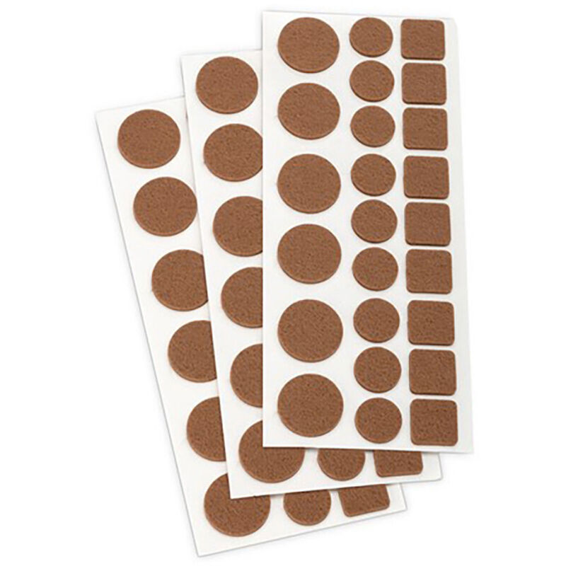 foto del prodotto inofix pattini adesivi di pietra sintetica multiforme marrone lotto di 3