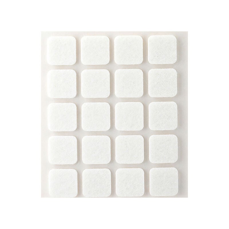 foto del prodotto inofix pattini adesivi in feltro bianco 17 20 pezzi 17 17x17mm 17 protezione del suolo