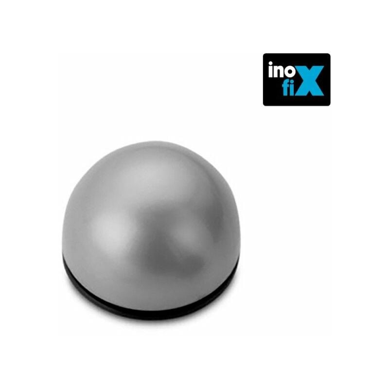 foto del prodotto inofix tappo adesivo flessibile grigio metallizzato confezione in blister da 2 unit 