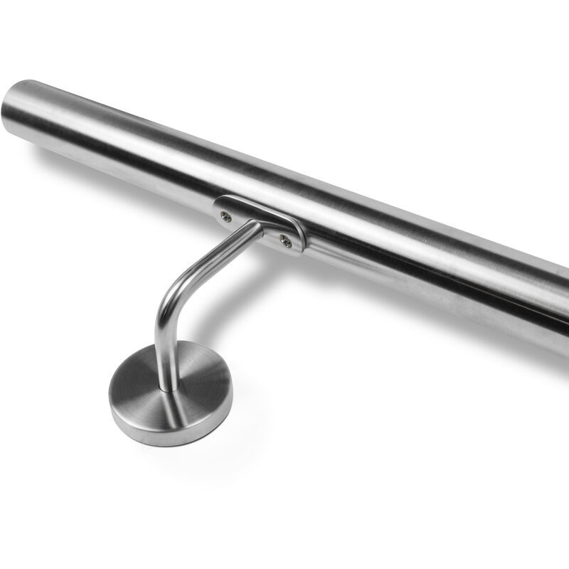 foto del prodotto inoxlm corrimano diam. 42,4 mm in acciaio inox aisi 304 con finitura satinata corrimano in acciaio inox made in italy corrimano fai da te corrimano