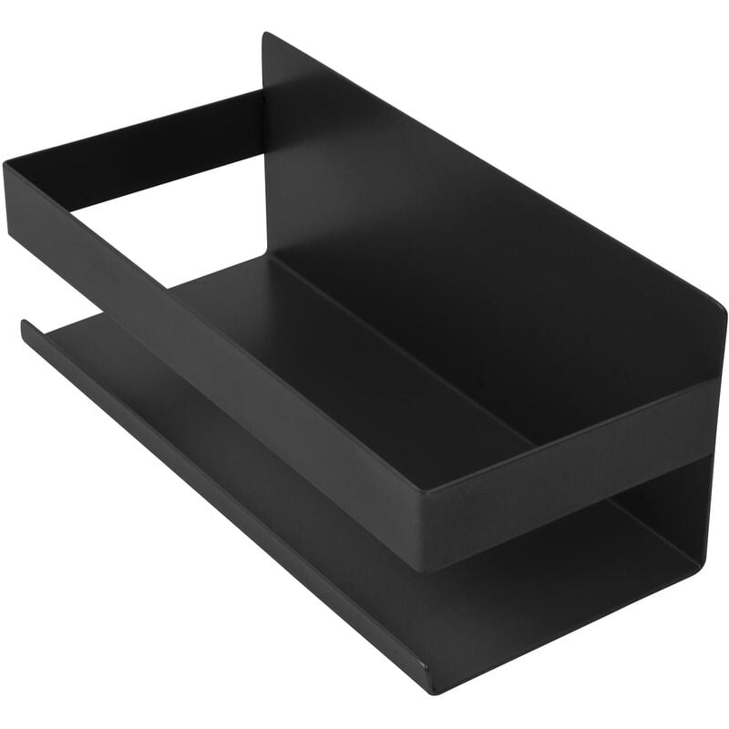foto del prodotto inoxlm lavorazioni inox mensola doccia, autoadesivo mensole bagno angolare organizzatore, mensola cucina, mensola per cucina, porta spezie black 