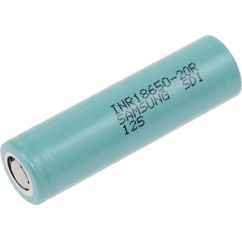 foto del prodotto inr18650 20r batteria ricaricabile speciale 18650 flat top, adatto alle alte correnti, adatto alle alte tempera samsung