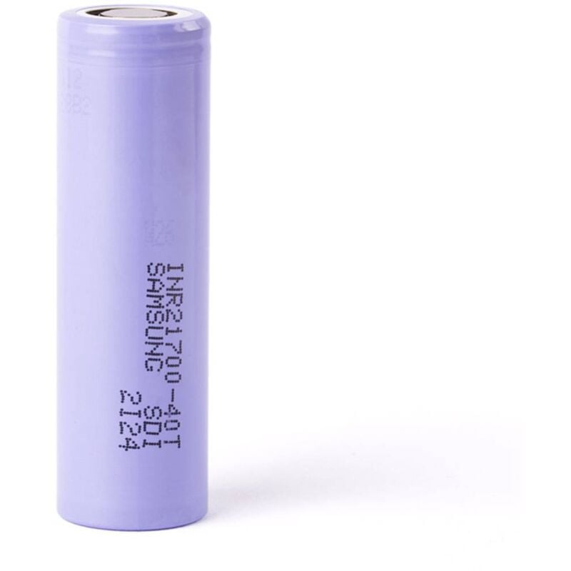 foto del prodotto inr21700 40t batteria ricaricabile speciale 21700 flat top li ion 3.6 v 4000 mah samsung