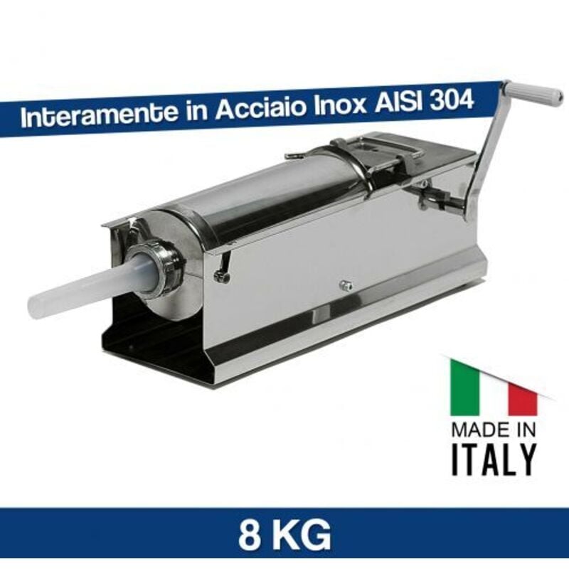 foto del prodotto insaccatrice manuale inox 3 5 8 kg palumbo size 5 kg