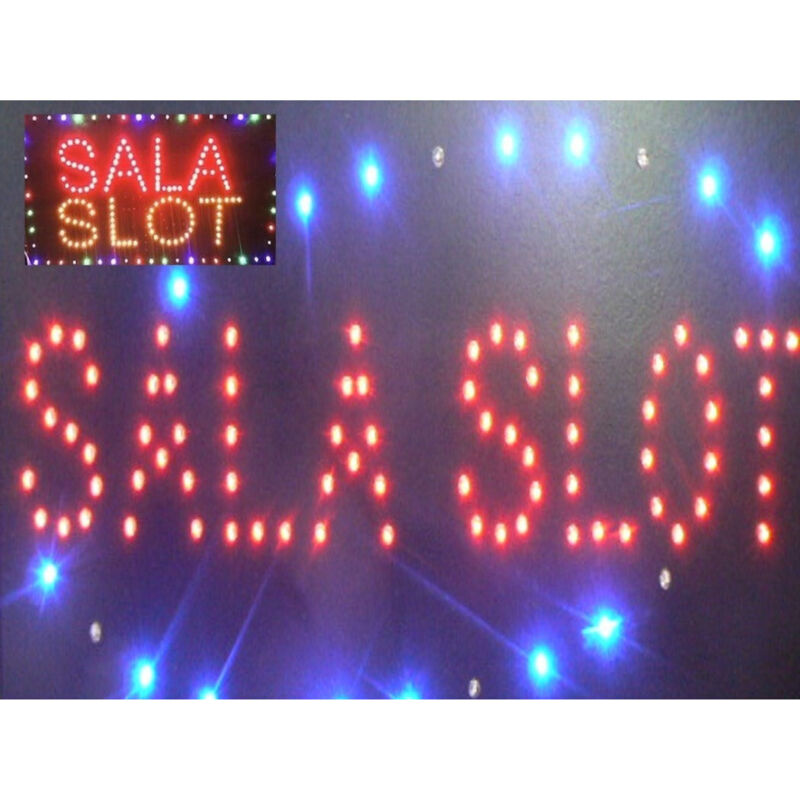 foto del prodotto insegna luminosa insegne luminose a led con scritta sala slot - - trade shop traesio