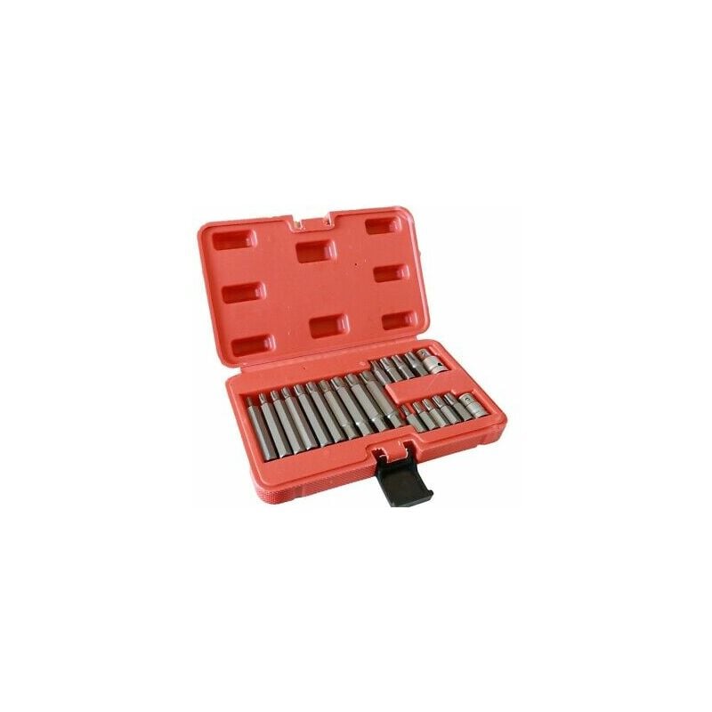 foto del prodotto inserti chiavi bussole chiavi torx set 21 pz hex 1 2 3 8 