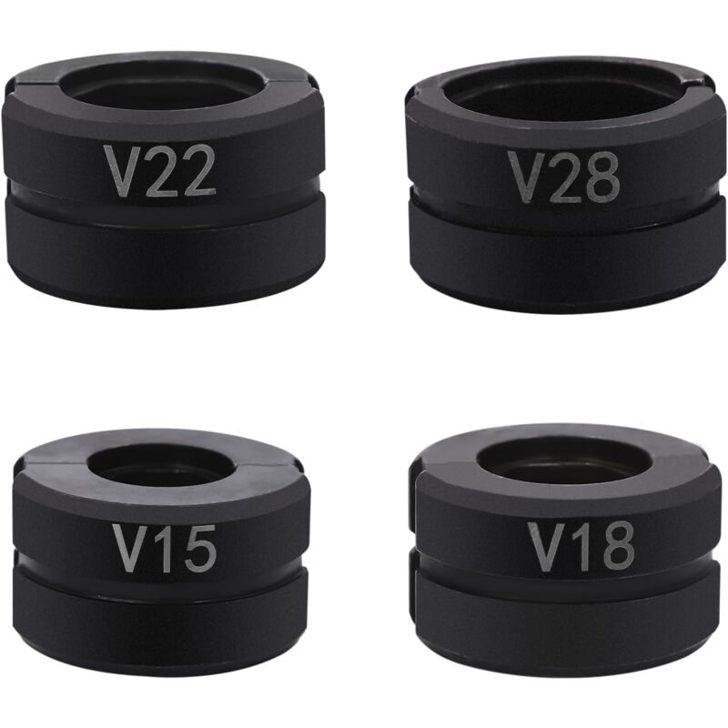 foto del prodotto inserti di crimpatura da 15 18 22 28 mm, ganasce per tubi, pinza crimpatrice, set di ganasce per tubi di rame utilizzati nei settori