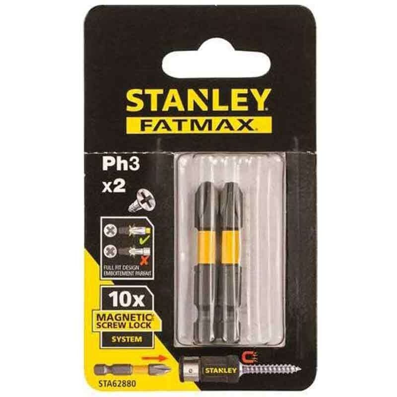 foto del prodotto inserti esagonali ph3 set due pz 50 mm stanley