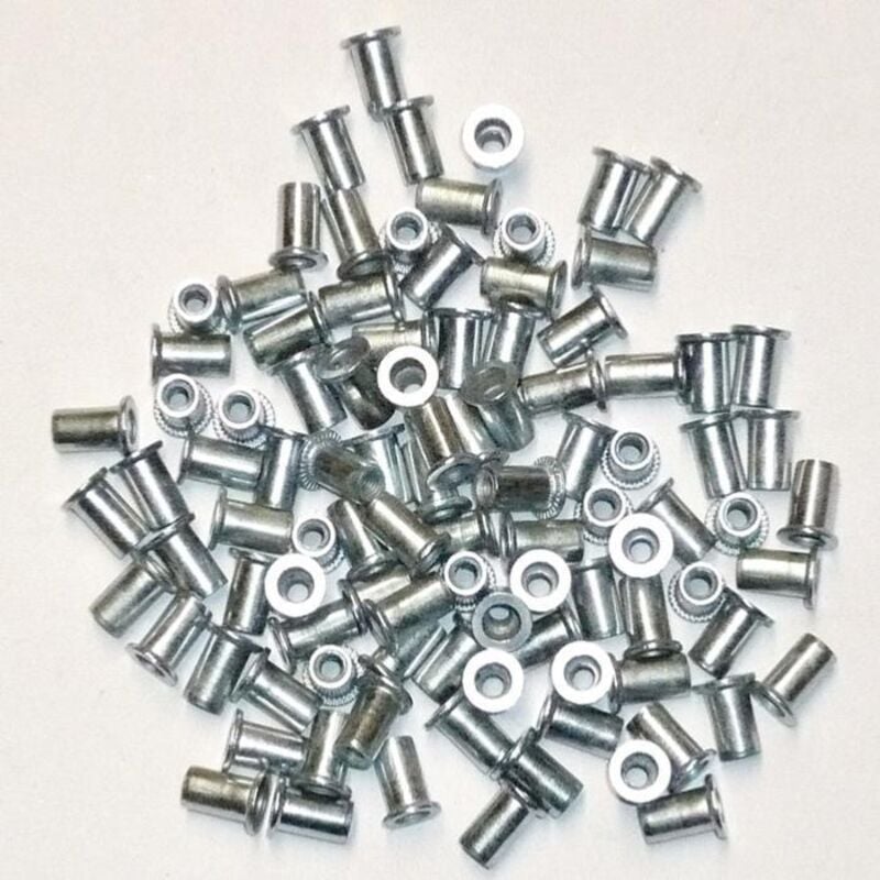 foto del prodotto inserti filettati a testa piatta da 3 mm